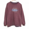 グランパ 00s 長袖スウェット 刺繍 ブラウン XL | 古着