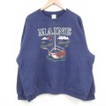 ヨット 90s 長袖スウェット ネイビー XL | 古着
