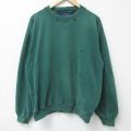 ドッカーズ 90s 長袖スウェット ワンポイントロゴ グリーン XL | 古着