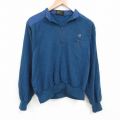 90s 長袖ハーフジップスウェット グリーン XL | 古着