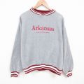 00s 長袖スウェット Arkansas刺繍 グレー XL | 古着