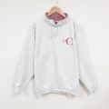 90s モックネックスウェット 霜降り グレー L | 古着
