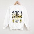 S★古着 長袖 スウェット メンズ 90年代 90s ジョージアテック クルーネック USA製 白 ホワイト 25may27 中古 スエット トレーナー トップス