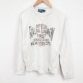 L★古着 ラルフローレン Ralph Lauren 長袖 ブランド スウェット メンズ 90年代 90s クルーネック ベージュ カーキ 霜降り 25jun03 中古 スエット トレーナー トップス