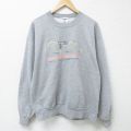 L★古着 ジャージーズ 長袖 スウェット メンズ 00年代 00s オーシャンシティ 刺繍 クルーネック グレー 霜降り 25may30 中古 スエット トレーナー トップス