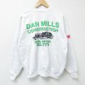 L★古着 ヘインズ Hanes 長袖 スウェット メンズ 00年代 00s DAN クルーネック 薄グレー 霜降り 25may30 中古 スエット トレーナー トップス