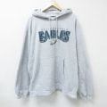 XL★古着 リーボック REEBOK 長袖 スウェット パーカー メンズ 00年代 00s NFL フィラデルフィアイーグルス 大きいサイズ 薄グレー 霜降り アメフト スーパーボウル 25may30 中古 スエット トレーナー トップス