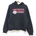 S★古着 ラッセル 長袖 スウェット パーカー メンズ 00年代 00s バレーボール 黒 ブラック 25may31 中古 スエット トレーナー トップス
