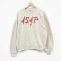 00s 長袖スウェット ASAP ベージュ XL | 古着