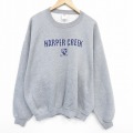 XL★古着 ジャージーズ 長袖 スウェット メンズ 00年代 00s HC 大きいサイズ クルーネック グレー 霜降り 25oct02 中古 スエット トレーナー トップス