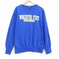 MVスポーツ 長袖スウェット WORCHESTER ブルー XL | 古着