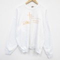 XL★古着 フルーツオブザルーム 長袖 スウェット メンズ 90年代 90s 教会 大きいサイズ クルーネック 白 ホワイト 【spe】 25oct07 中古 スエット トレーナー トップス