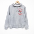 L★古着 スターター STARTER 長袖 ハーフジップ スウェット メンズ NFL タンパベイバッカニアーズ 薄グレー 霜降りアアメフト スーパーボウル 25nov05 中古 スエット トレーナー トップス