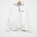 XL★古着 長袖 ハーフジップ スウェット パーカー メンズ 90年代 90s ケープコッド 大きいサイズ 白 ホワイト 25nov05 中古 スエット トレーナー トップス