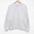 M★古着 ジャージーズ 長袖 スウェット メンズ 90年代 90s 無地 クルーネック USA製 薄グレー 霜降り 25nov05 中古 スエット トレーナー トップス