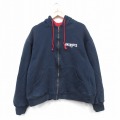 XL★古着 Dunbrooke 長袖 フルジップ スウェット パーカー メンズ NFL ニューイングランドペイトリオッツ 黒アメフト ブラック スーパーボウル 25nov01 中古 スエット トレーナー トップス