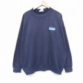 XL★古着 リー Lee 長袖 スウェット メンズ 90年代 90s Bell 大きいサイズ クルーネック USA製 紺 ネイビー 25nov01 中古 スエット トレーナー トップス