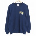【20%OFF】L★古着 ジャージーズ 長袖 スウェット メンズ 90年代 90s SCS クルーネック USA製 紺 ネイビー 25nov05 中古 スエット トレーナー トップス