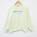 【20%OFF】XL★古着 ジャージーズ 長袖 スウェット メンズ 90年代 90s サウスカロライナ クルーネック USA製 薄黄 イエロー 25nov05 中古 スエット トレーナー トップス