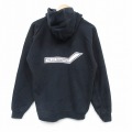 L★古着 ヘインズ 長袖 スウェット パーカー メンズ 00年代 00s パイロット 黒 25nov14