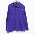 XL★古着 ナイキ NIKE 長袖 スウェット メンズ 00年代 00s WESTHILL モックネック ハイネック 紫 25nov14