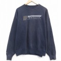 XL★古着 ジャンスポーツ 長袖 スウェット メンズ 90年代 90s BUTLER クルーネック USA製 紺 25nov14