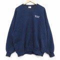 XL★古着 ジャージーズ 長袖 スウェット メンズ 90年代 90s マシーン 大きいサイズ クルーネック USA製 紺 25nov15