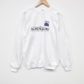 M★古着 ヘインズ 長袖 スウェット メンズ 90年代 90s ALPENGLOW ラグラン クルーネック USA製 白 25nov18
