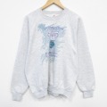XL★古着 ジャージーズ 長袖 スウェット メンズ 80年代 80s LYCOMING ラグラン クルーネック USA製 薄グレー 霜降り 25nov17