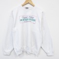 L★古着 長袖 スウェット メンズ 90年代 90s Typical クルーネック USA製 白 25nov17