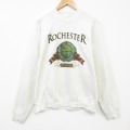 フルーツオブザルーム 90s 長袖スウェット ミシガン ホワイト XL | 古着