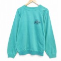 XL★古着 ヘインズ 長袖 スウェット メンズ 80年代 80s ブロードライン ラグラン クルーネック USA製 薄緑 25nov17