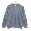 L★古着 フルーツオブザルーム 長袖 スウェット メンズ 90年代 90s ラグラン クルーネック USA製 濃グレー 霜降り 25nov19