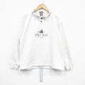 XL★古着 長袖 スウェット メンズ 90年代 90s アイランド 襟付き USA製 白 25nov19