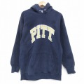 L★古着 STEVE&BARRYS 長袖 スウェット パーカー メンズ PITT 紺 25nov20
