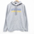 XL★古着 ナイキ NIKE 長袖 スウェット パーカー メンズ ニュータウン 薄グレー 霜降り 25nov20