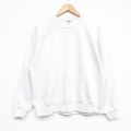 L★古着 ジャージーズ 長袖 スウェット メンズ 90年代 90s 無地 クルーネック USA製 白 25nov29