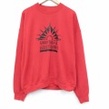 XL★古着 フルーツオブザルーム 長袖 スウェット メンズ 90年代 90s グッドスクール 大きいサイズ クルーネック USA製 赤 25dec08