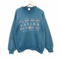 XL★古着 ジャージーズ 長袖 スウェット メンズ 90年代 90s YAKIMA クルーネック USA製 緑 25dec05