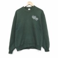 M★古着 ジャージーズ 長袖 スウェット メンズ 90年代 90s MSP クルーネック USA製 緑 25dec05