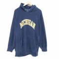 ミシガン 長袖パーカー ネイビー XL | 古着