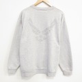 XL★古着 長袖 スウェット メンズ 00年代 00s ミリタリー USエアフォース リフレクター クルーネック USA製 薄グレー 霜降り 25dec06