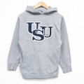 S★古着 長袖 スウェット パーカー メンズ 90年代 90s USU USA製 グレー 霜降り 25dec06