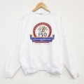 XL★古着 長袖 トップス メンズ 80年代 80s NAPA 大きいサイズ コットン クルーネック USA製 白 25dec11