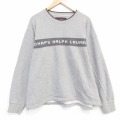ラルフローレン 80s 長袖スウェット ビッグロゴ グレー XL | 古着