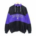 90s ハーフジップスウェット サンフランシスコ ブラック XL | 古着