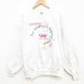 ジャージーズ 90s 長袖スウェット ハンド ホワイト XL | 古着