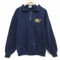 ジャージーズ 90s ハーフジップスウェット ヘリコプター ネイビー XL | 古着