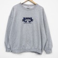 XL★古着 フルーツオブザルーム 長袖 スウェット メンズ 00年代 00s アラバマ 大きいサイズ クルーネック グレー 霜降り 25dec17