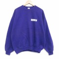 XL★古着 ジャージーズ 長袖 スウェット メンズ 90年代 90s DIEBOLD クルーネック USA製 紫 25dec16